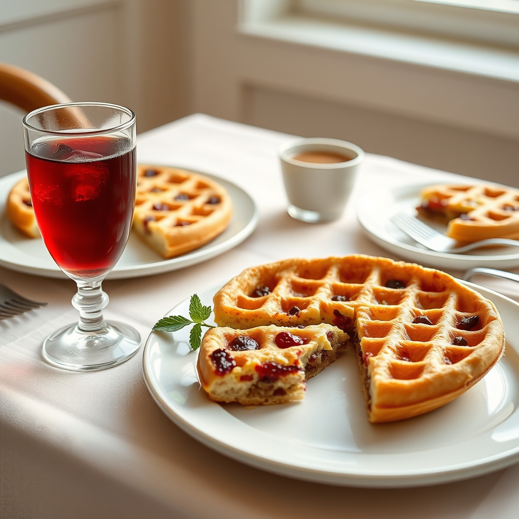 Mother's Day brunch table with sorrel drink and brunch dishes